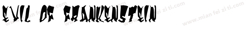 Evil Of Frankenstein字体转换